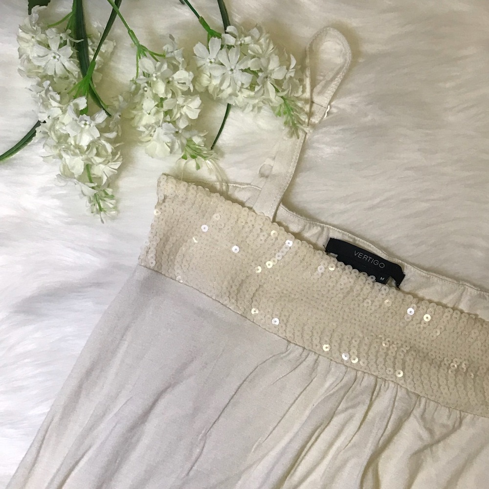 Vertigo Sequin Bottom Sleeveless Dress